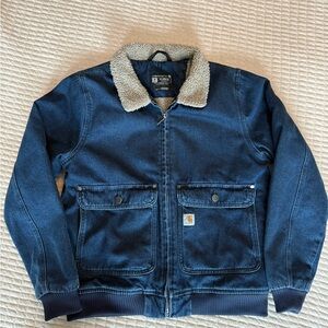 Carhartt Denim Jacket with Sherpa Lining